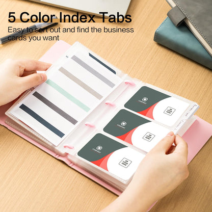 deli Business Card Book Holder, Business Card Organizer, Black