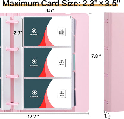 deli Business Card Book Holder, Business Card Organizer, Black