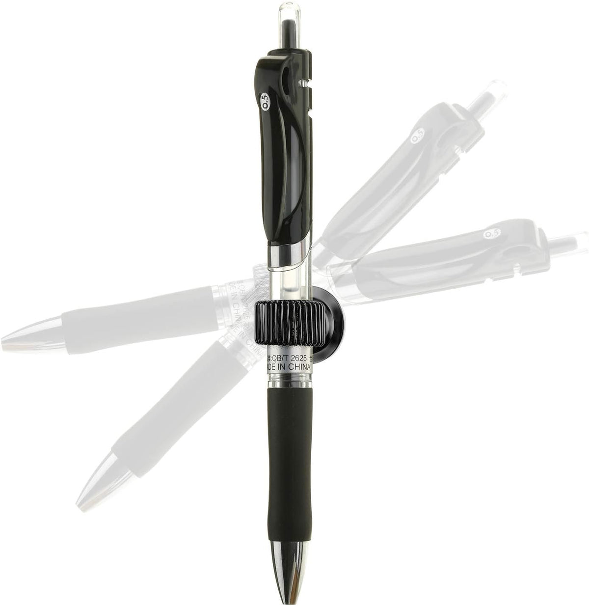 16 Pcs Black Pen Holder Clip Steel Pen Holder Self Adhesive Organizer