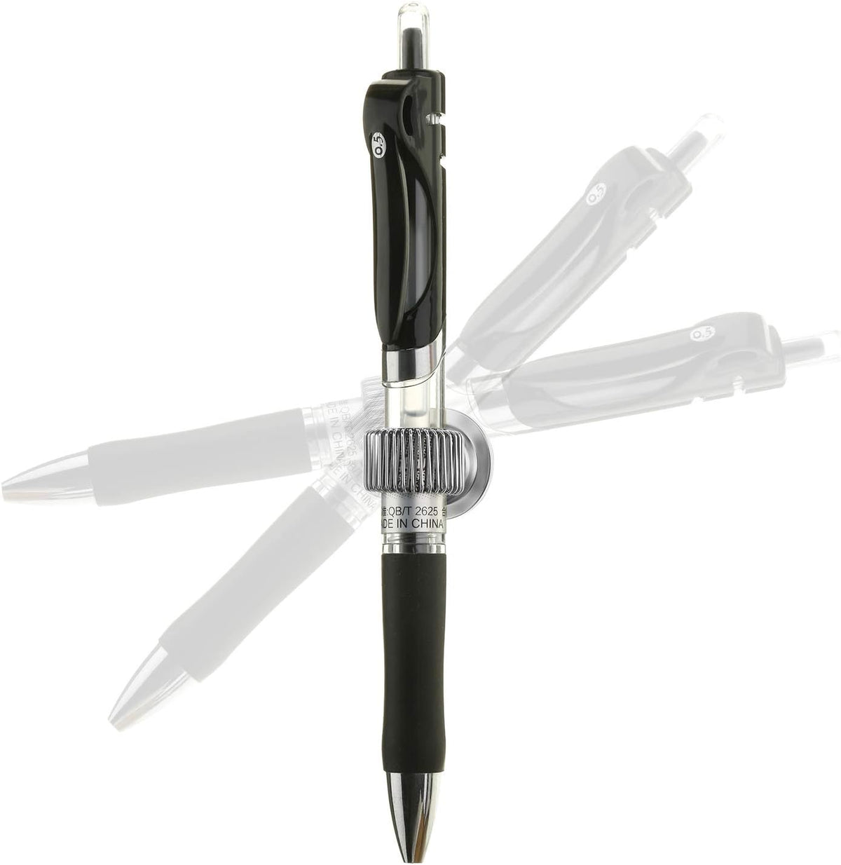 16 Pcs Black Pen Holder Clip Steel Pen Holder Self Adhesive Organizer