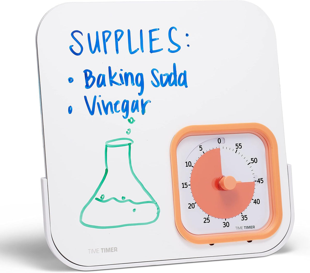 MOD with Dry Erase Board — 60-Minute Visual Countdown Timer with Magnetic Whiteboard — for Notes, Chores, Classroom and Office Reminders, Visual Schedules, for Kids and Adults (Blue)