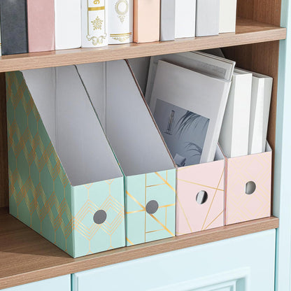 6 Pcs Decorative Magazine File Holders Foldable, Floral