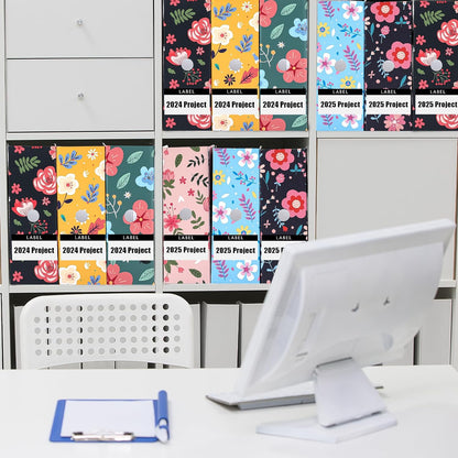 6 Pcs Decorative Magazine File Holders Foldable, Floral