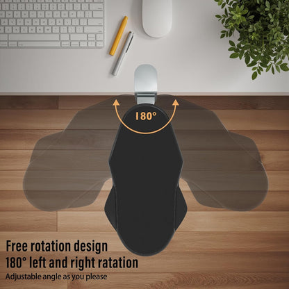 Ergonomic Arm/Elbow Rest for Desk, Foldable Rotating Black