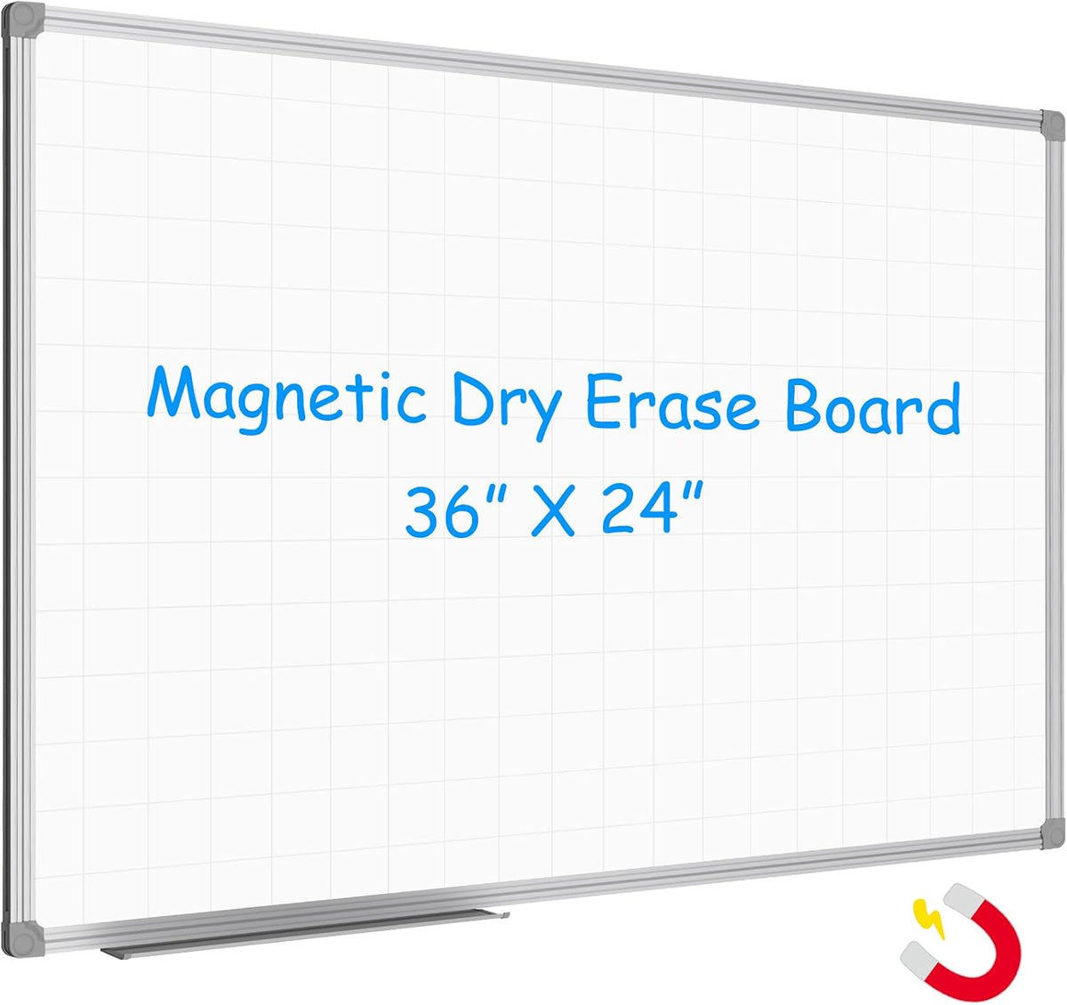 Dry Erase Calendar Whiteboard, Magnetic Month Board 36 x 24 Inch