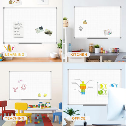Dry Erase Calendar Whiteboard, Magnetic Month Board 36 x 24 Inch