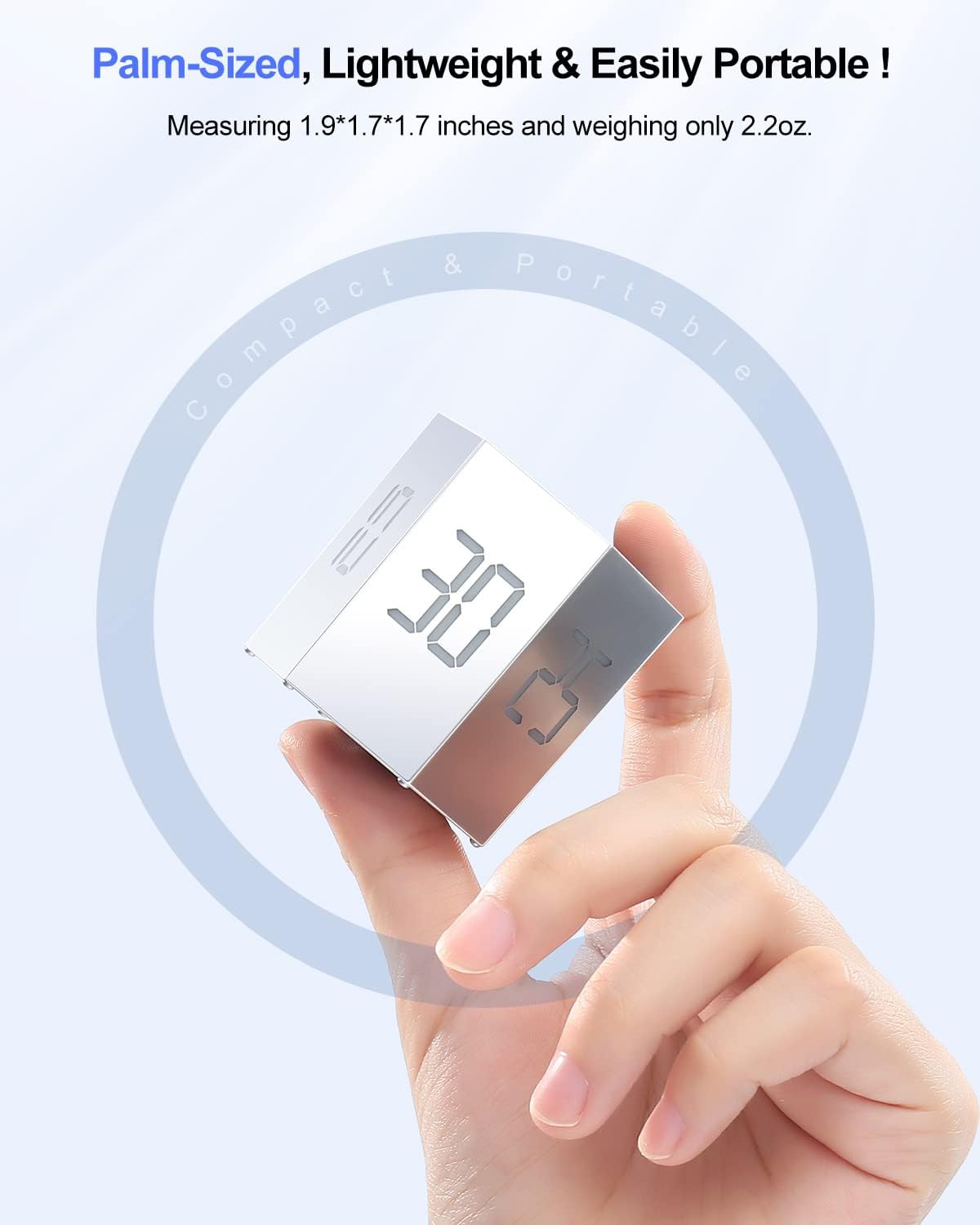 Ticktime T6 Pomodoro Timer Cube for Focus, Study, Work, Task, ADHD, Kitchen