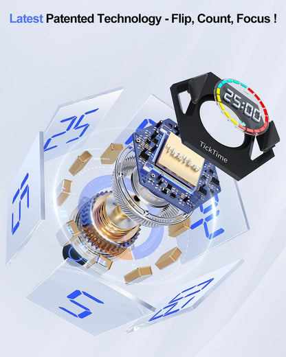 Ticktime T6 Pomodoro Timer Cube for Focus, Study, Work, Task, ADHD, Kitchen
