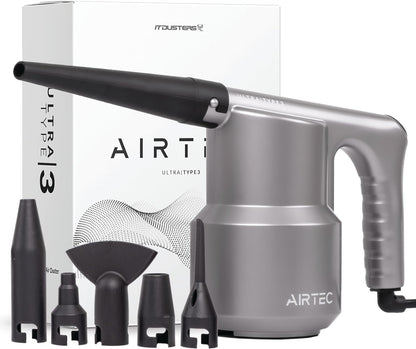 AirTec Ultra Electric Air Duster Blower for PC, Laptop, Console, Electronics and Home Cleaning, Environmental Alternative to Spray air can Duster Keyboard Cleaner (Type 3)