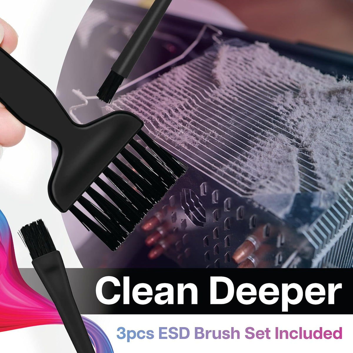 AirTec Ultra Electric Air Duster Blower for PC, Laptop, Console, Electronics and Home Cleaning, Environmental Alternative to Spray air can Duster Keyboard Cleaner (Type 3)