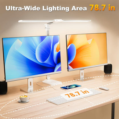 LED Desk Lamp for Office Home, Height Adjustable Architect Desk Light with USB Adapter, Stepless Dimming Desk Lamp Light for Reading, Study, Workbench