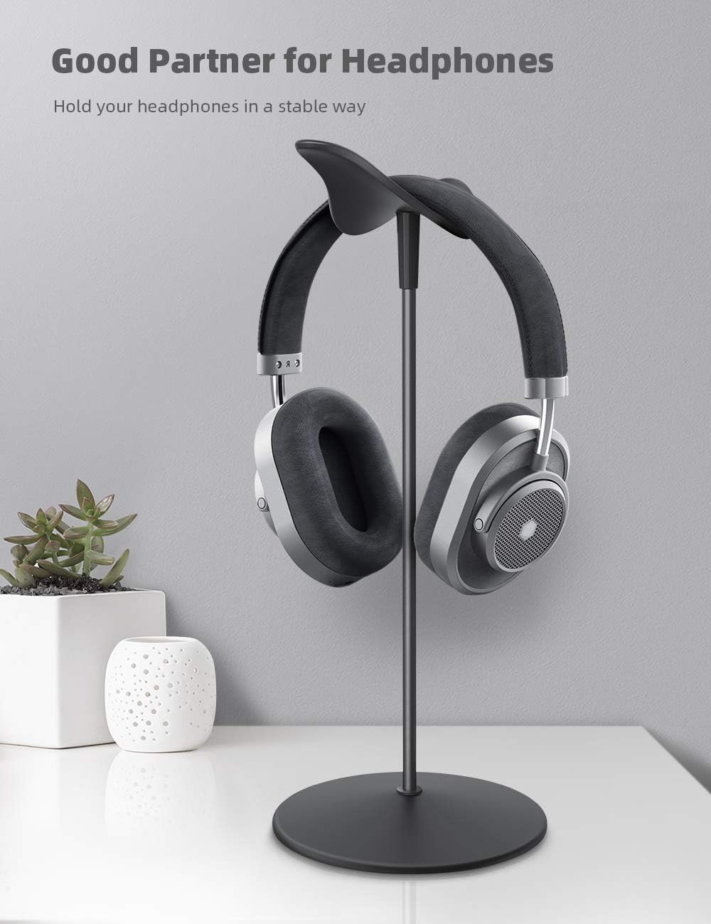 Headphone Stand Desktop Headset Holder, Elegant Earphone Stand