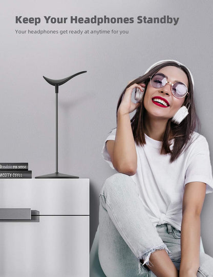 Headphone Stand Desktop Headset Holder, Elegant Earphone Stand