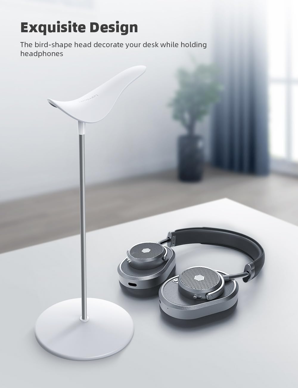 Headphone Stand Desktop Headset Holder, Elegant Earphone Stand