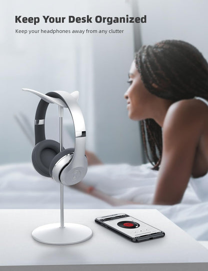 Headphone Stand Desktop Headset Holder, Elegant Earphone Stand