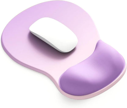 Ergonomic Mouse Pad with Gel Wrist Support, Comfortable Wrist Rest Mousepad with Non-Slip PU Base for Pain Relief, Desk, Home & Office(Midnight)