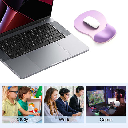 Ergonomic Mouse Pad with Gel Wrist Support, Comfortable Wrist Rest Mousepad with Non-Slip PU Base for Pain Relief, Desk, Home & Office(Midnight)