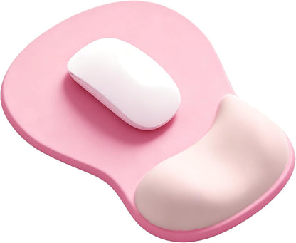 Ergonomic Mouse Pad with Gel Wrist Support, Comfortable Wrist Rest Mousepad with Non-Slip PU Base for Pain Relief, Desk, Home & Office(Midnight)