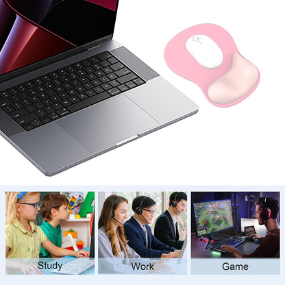 Ergonomic Mouse Pad with Gel Wrist Support, Comfortable Wrist Rest Mousepad with Non-Slip PU Base for Pain Relief, Desk, Home & Office(Midnight)