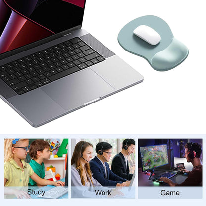Ergonomic Mouse Pad with Gel Wrist Support, Comfortable Wrist Rest Mousepad with Non-Slip PU Base for Pain Relief, Desk, Home & Office(Midnight)