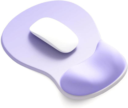 Ergonomic Mouse Pad with Gel Wrist Support, Comfortable Wrist Rest Mousepad with Non-Slip PU Base for Pain Relief, Desk, Home & Office(Midnight)