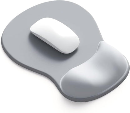 Ergonomic Mouse Pad with Gel Wrist Support, Comfortable Wrist Rest Mousepad with Non-Slip PU Base for Pain Relief, Desk, Home & Office(Midnight)