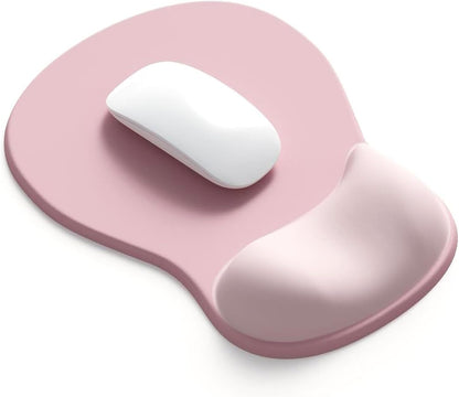 Ergonomic Mouse Pad with Gel Wrist Support, Comfortable Wrist Rest Mousepad with Non-Slip PU Base for Pain Relief, Desk, Home & Office(Midnight)