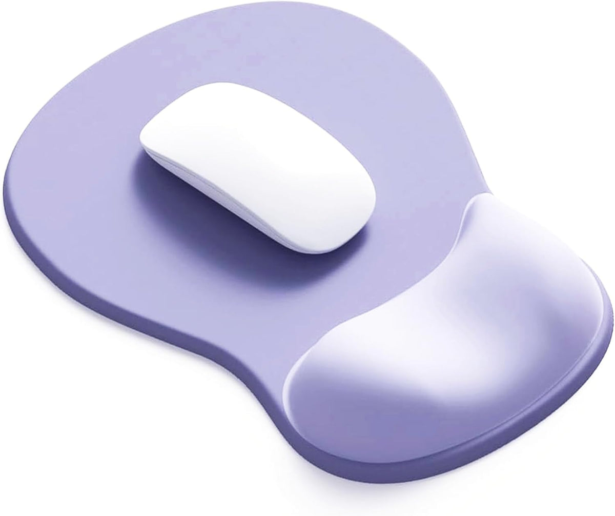 Ergonomic Mouse Pad with Gel Wrist Support, Comfortable Wrist Rest Mousepad with Non-Slip PU Base for Pain Relief, Desk, Home & Office(Midnight)
