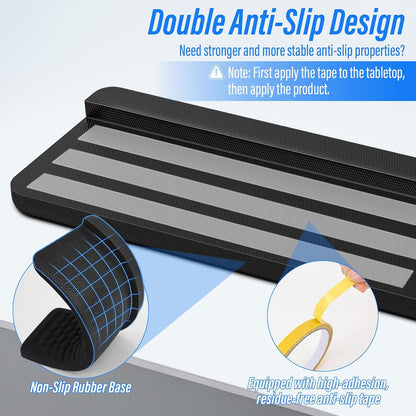 Desk Elbow Pads (2-Pack) L-Shaped Rest for Desk, Ergonomic Arm Rest Support, Memory Foam Desk Edge Cushion for Palm, Wrist & Forearm, Prevents Elbow & Wrist Strain