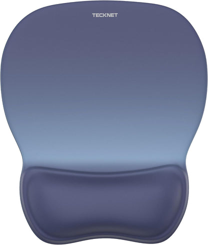 Gel Ergonomic Mouse Pad with Wrist Rest, Non-Slip PU Base, Gradient