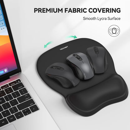 Gel Ergonomic Mouse Pad with Wrist Rest, Non-Slip PU Base, Gradient