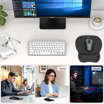 Gel Ergonomic Mouse Pad with Wrist Rest, Non-Slip PU Base, Gradient