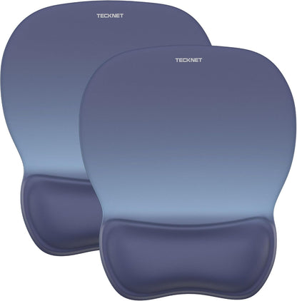 Gel Ergonomic Mouse Pad with Wrist Rest, Non-Slip PU Base, Gradient