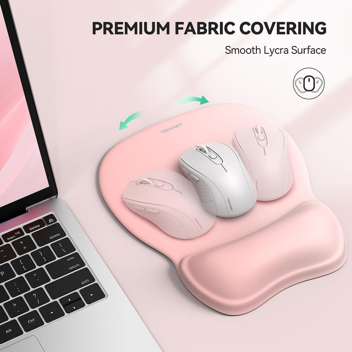 Gel Ergonomic Mouse Pad with Wrist Rest, Non-Slip PU Base, Gradient