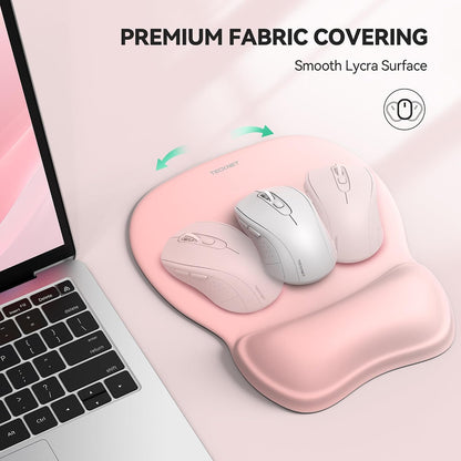 Gel Ergonomic Mouse Pad with Wrist Rest, Non-Slip PU Base, Gradient