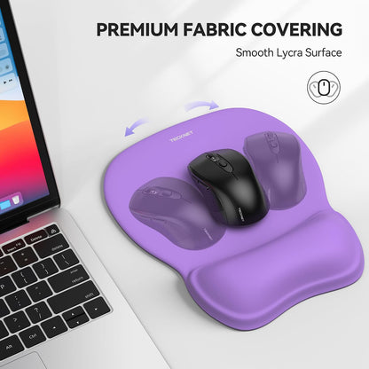 Gel Ergonomic Mouse Pad with Wrist Rest, Non-Slip PU Base, Gradient