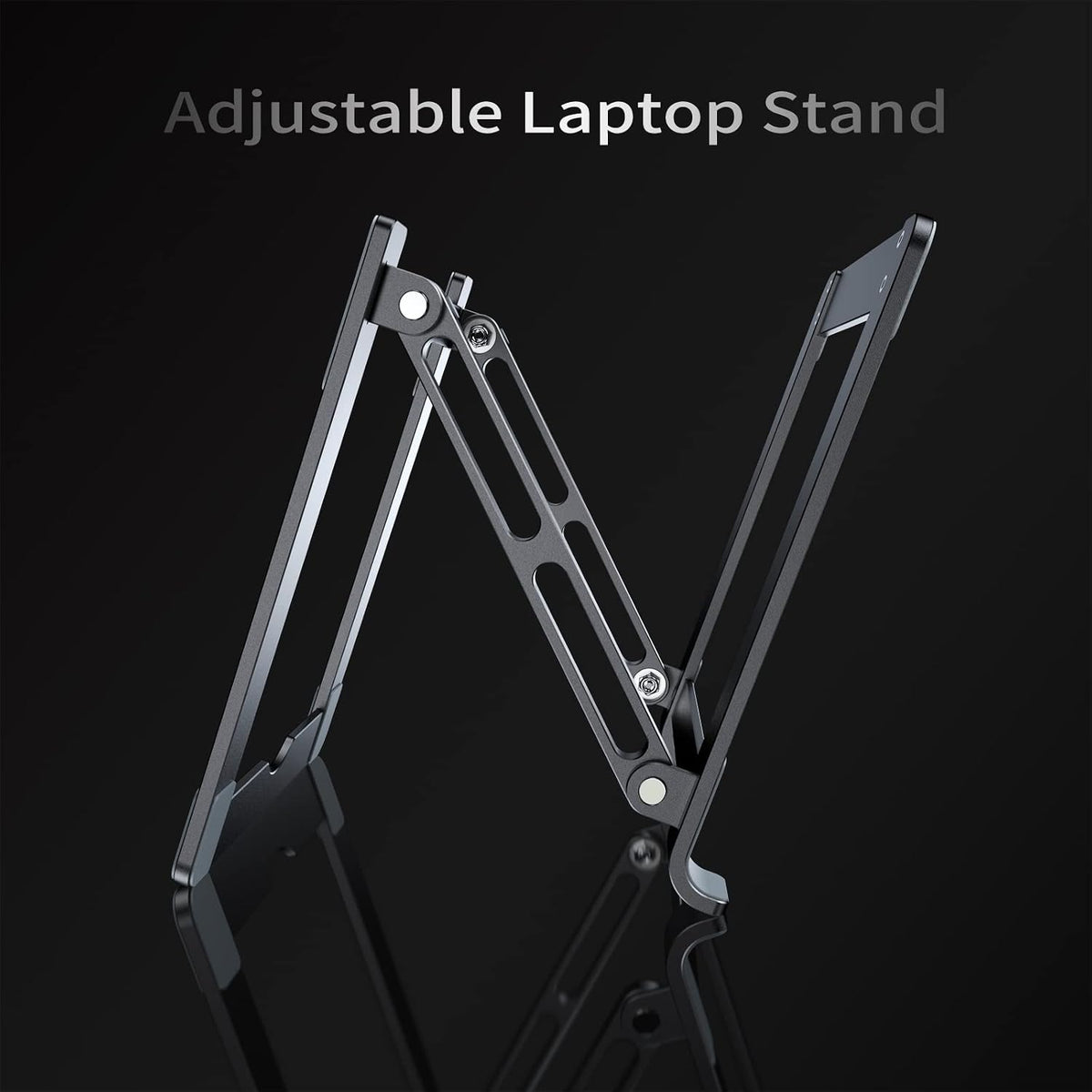 Laptop Stand for Desk, Portable Acrylic Laptop Riser, Ergonomic Adjustable Computer Stand Holder for Notebook MacBook Air Pro, Dell XPS, HP (10-17.3'')