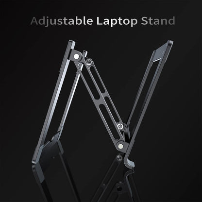Laptop Stand for Desk, Portable Acrylic Laptop Riser, Ergonomic Adjustable Computer Stand Holder for Notebook MacBook Air Pro, Dell XPS, HP (10-17.3'')