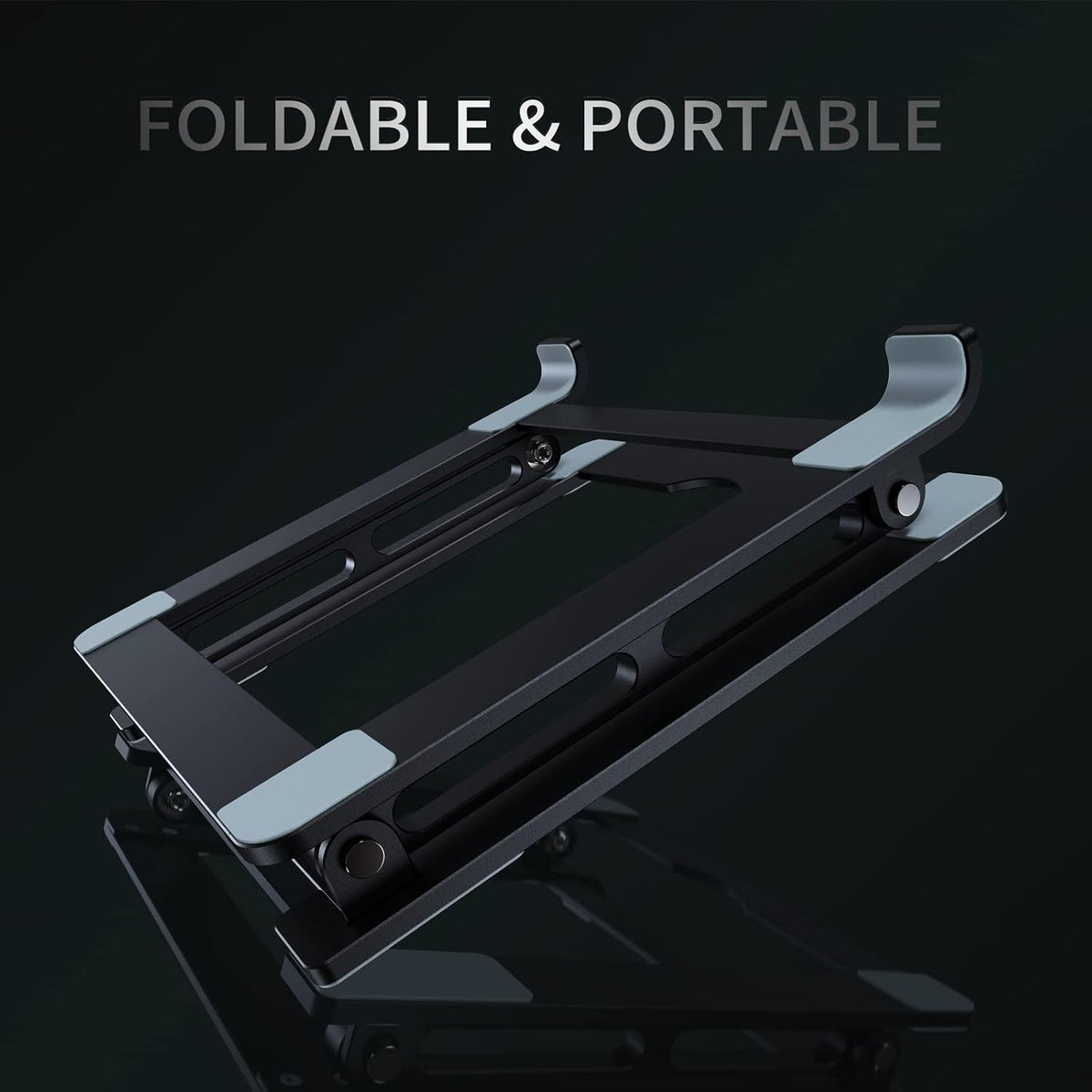 Laptop Stand for Desk, Portable Acrylic Laptop Riser, Ergonomic Adjustable Computer Stand Holder for Notebook MacBook Air Pro, Dell XPS, HP (10-17.3'')