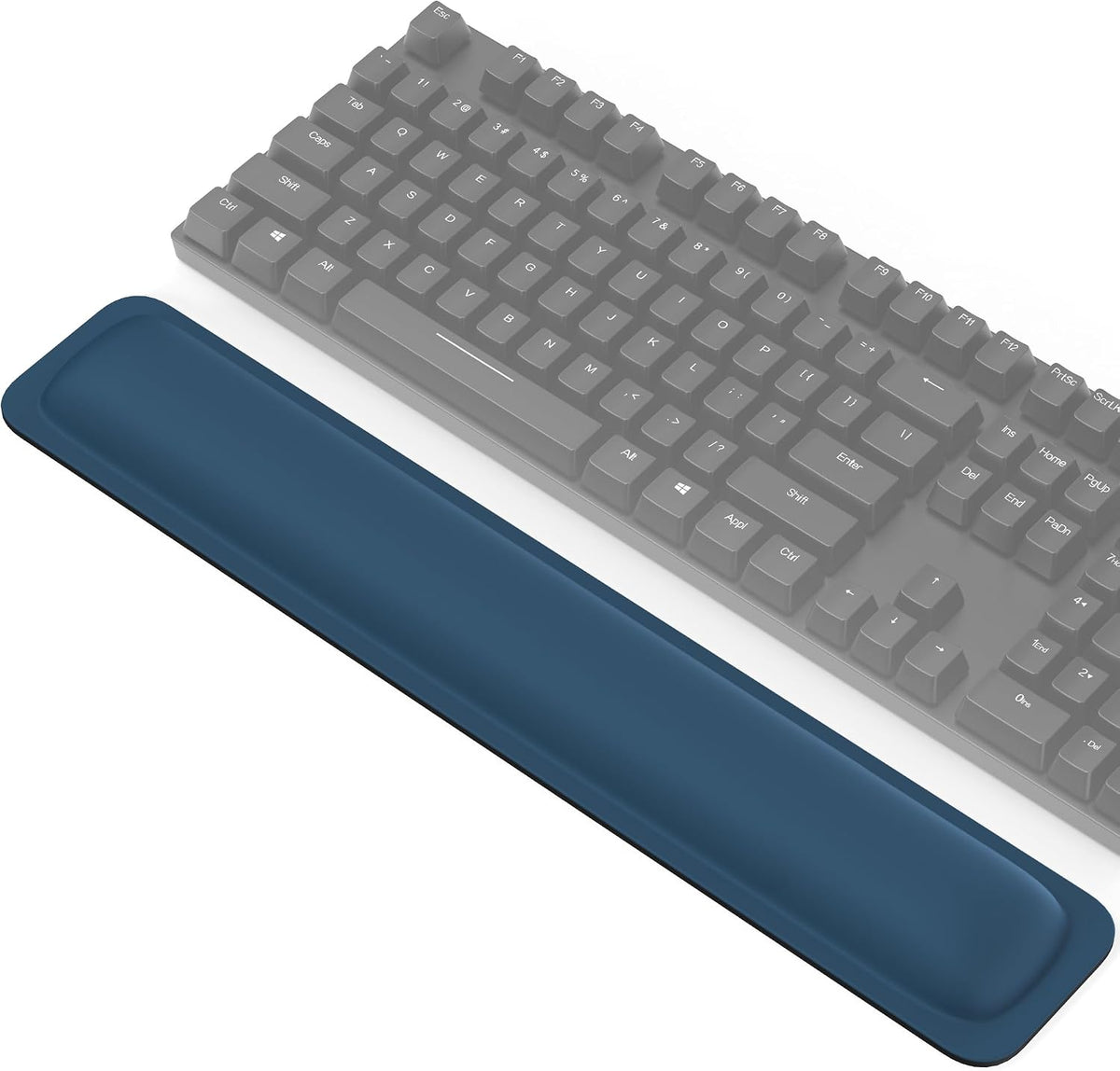 Wrist Rest for Computer Keyboard, Thicken Memory Foam Wrist Support Pad for Keyboard, Ergonomic Palm Rest for Pain Relief, Anti-Slip Rubber Base, 17x3.3 in, 1 inch (25mm), Black