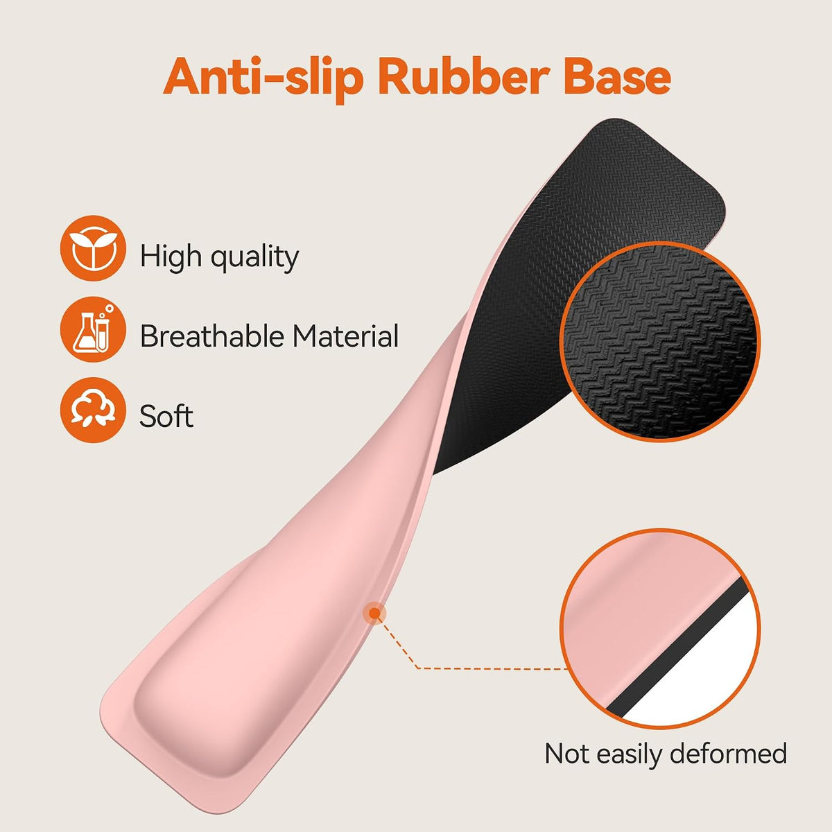 Wrist Rest for Computer Keyboard, Thicken Memory Foam Wrist Support Pad for Keyboard, Ergonomic Palm Rest for Pain Relief, Anti-Slip Rubber Base, 17x3.3 in, 1 inch (25mm), Black