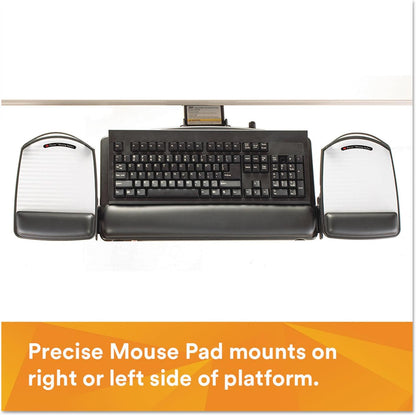 Knob Adjust Keyboard Tray, 17.75 in Track