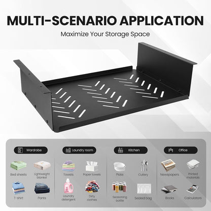 17.3-inch Under Desk Shelf - Under Desk Storage Shelf