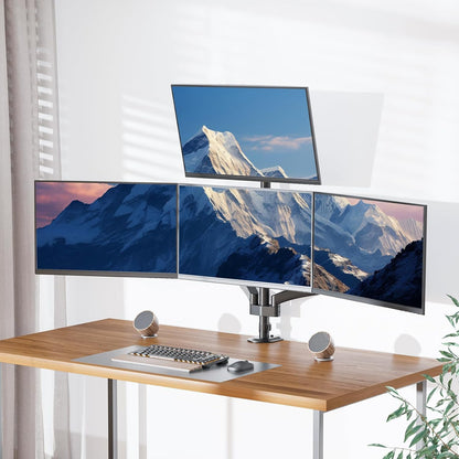 Adjustable Dual Monitor Arm for 13-32 inch Screens, 22 lbs per Arm
