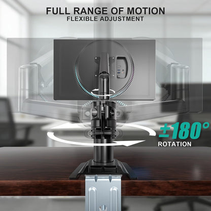 Adjustable Dual Monitor Arm for 13-32 inch Screens, 22 lbs per Arm