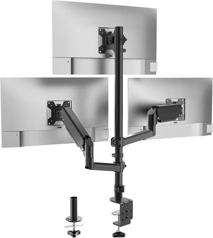 Adjustable Dual Monitor Arm for 13-32 inch Screens, 22 lbs per Arm
