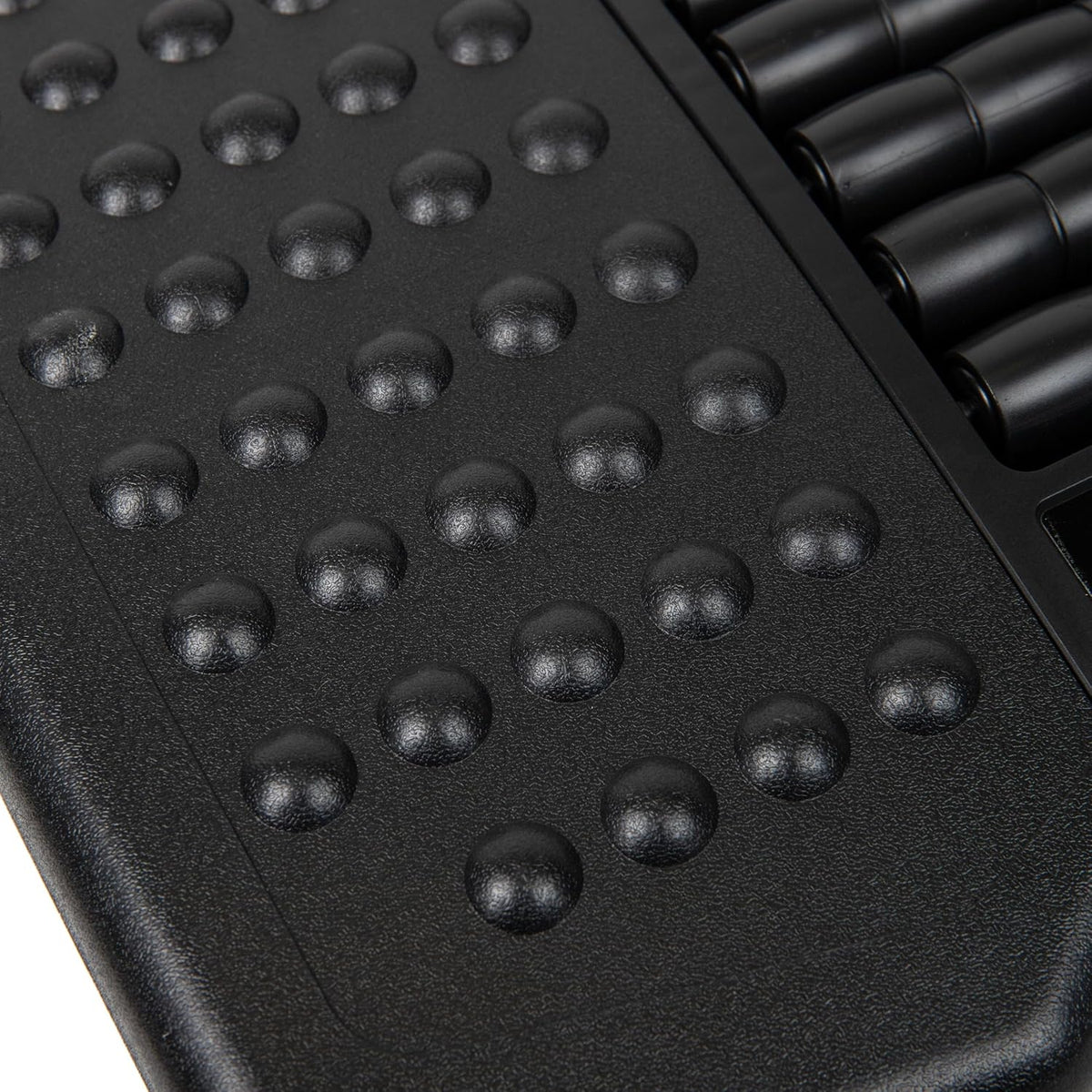Foot Rest, Under Desk at Work, Ergonomic, Height Adjustable, Office, Plastic, Black