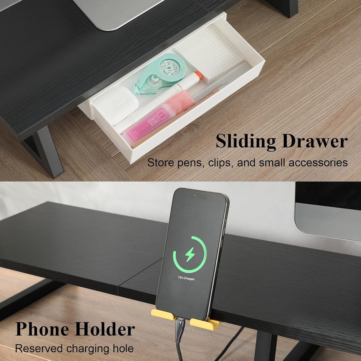 42 inch Large Dual Monitor Riser, Desk Organizer Stand for TV Laptop