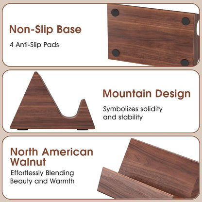 Walnut Wood Business Card Holder