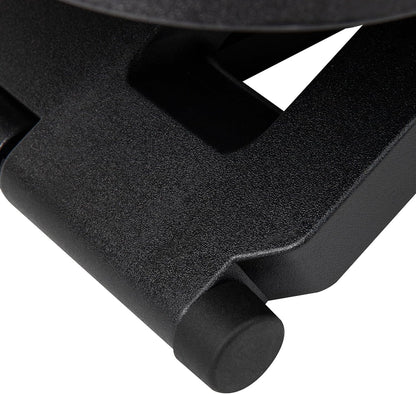 Foot Rest, Under Desk at Work, Ergonomic, Height Adjustable, Office, Plastic, 17"L x 13"W x 6.25"H, Black